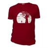 Tee-shirt homme burgundy coton bio Pousse