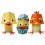 Paper toys - 3 poussins Sophia Le Hen, Eggory Peck, Cluck Gable