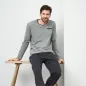 Pyjama ensemble manches longues homme en coton bio