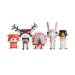 Paper toys - Festive friends
