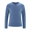 T-shirt manches longues bleu