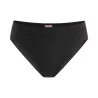 Slip tanga coton bio noir