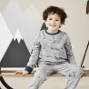 Pyjama enfant gris imprimé montagne 