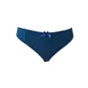 Slip bleu coton bio femme 