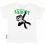 T-shirt coton bio blanc verso Gorille avec le soutien à l'association We are Family