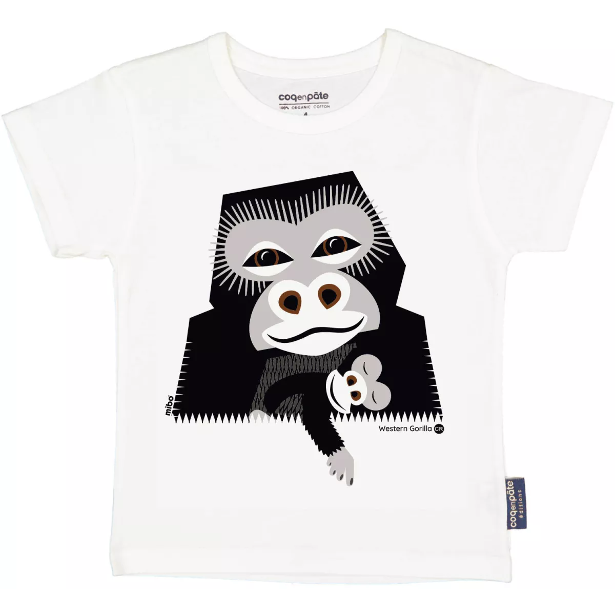 Promo t-shirt coton bio blanc Gorille