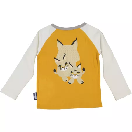 T-shirt manches longues raglan lynx