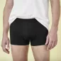 Lot de 2 Boxers coton bio noir et rayés Lot de 2 Boxers coton bio noir et rayés