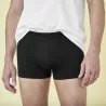 Boxer homme coton bi noir