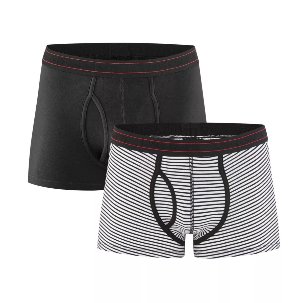 Lot de 2 Boxers coton bio ouverture devant