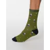 Chaussettes vert homme thème mer 