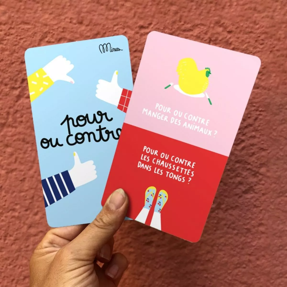 Pour ou contre ? jeu de cartes