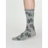 Chaussettes grises vélo