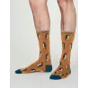 Chaussettes imprimées pingouin en bambou