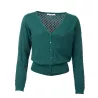 Cardigan Gerdy 100% coton biologique vert deep