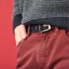 Ceinture homme végétalienne en coton bio