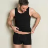 Shorty noir homme coton biologique