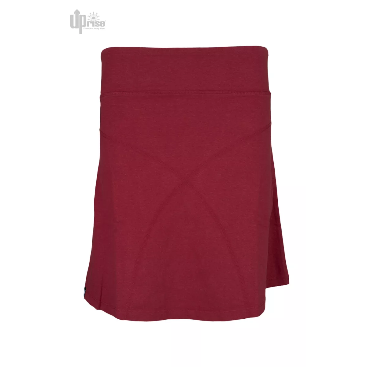 Jupe droite couleur cerise Daily, bio en chanvre et coton bio