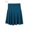 Jupe Bio Kora bleu océan en chanvre et coton bio