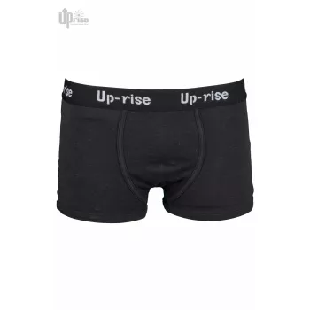 Boxer noir chanvre et coton bio-uprise