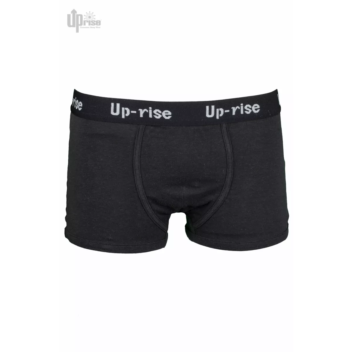 Boxer noir chanvre et coton bio-uprise