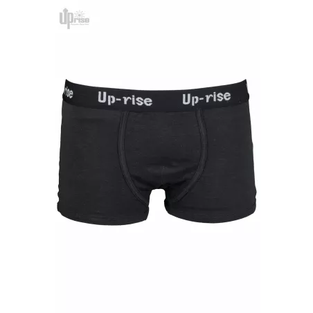 Boxer noir chanvre et coton bio-uprise