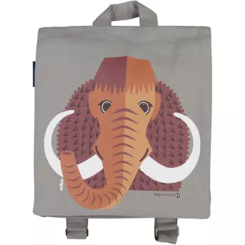 Sac enfant imprimé mammouth en coton bio