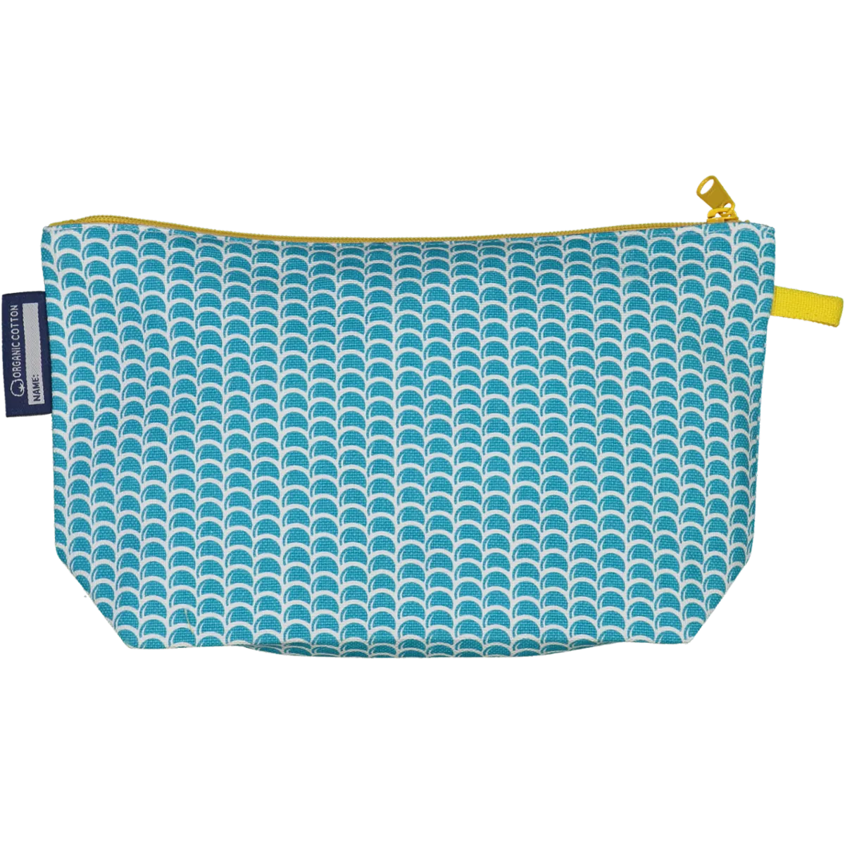 Trousse bleue polyvalente avec soufflet, imprimé tortue