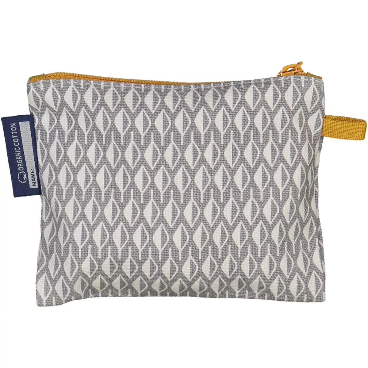 Porte-monnaie gris taupe enfant en coton bio Mammouth