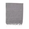 Cheche éthique, tissu khadar léger gris clair chiné