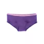 Shorty 95% coton biologique violet uni Shorty 95% coton biologique violet uni