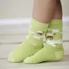 Paire de chaussettes en coton biologique avec motif abeilles et fleurs