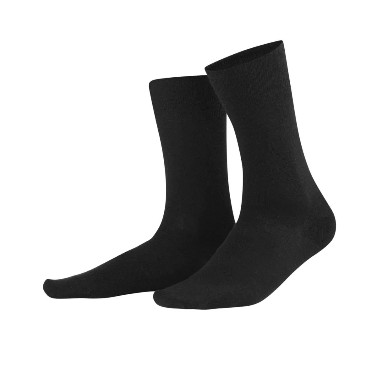 Chaussettes laine et coton biologique noires