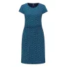 Robe bleue jersey coton bio avant