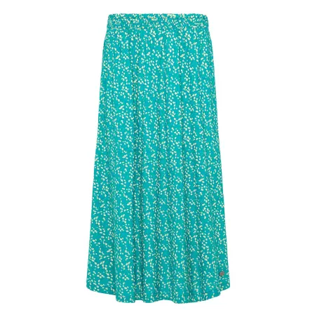 Jupe en EcoVero, à motifs pétales, bleu clair, GOTS