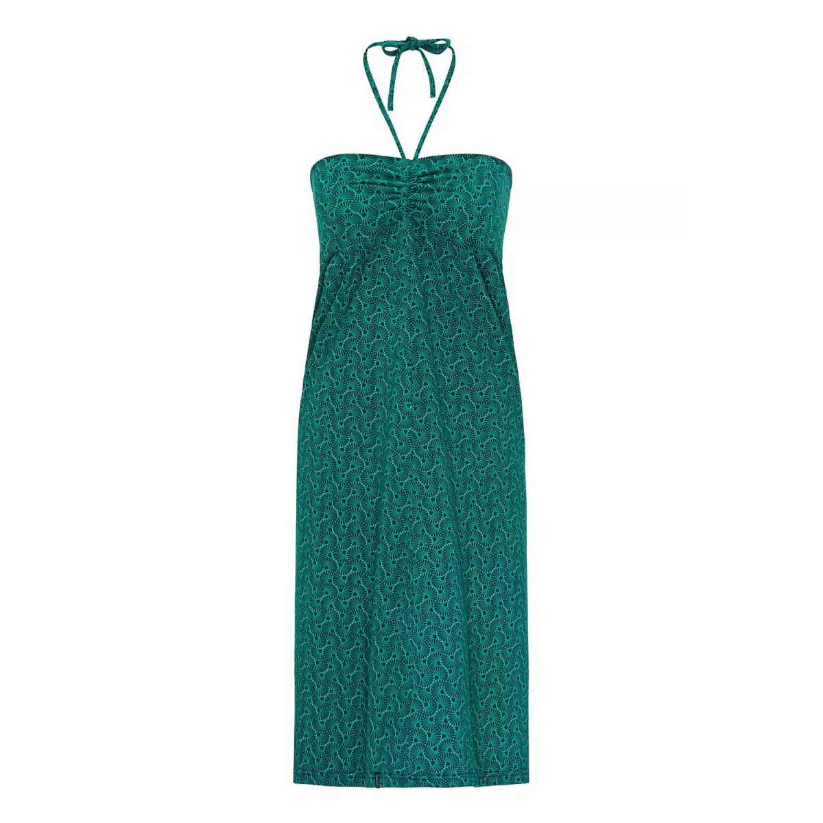 Robe réversible en jupe, en coton bio, bleu, à motif fantaisie, GOTS