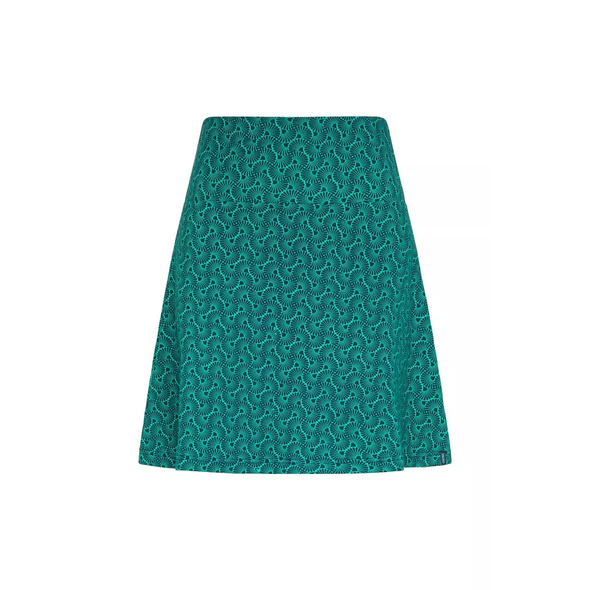 Jupe jersey en coton bio, motifs fleurie, GOTS