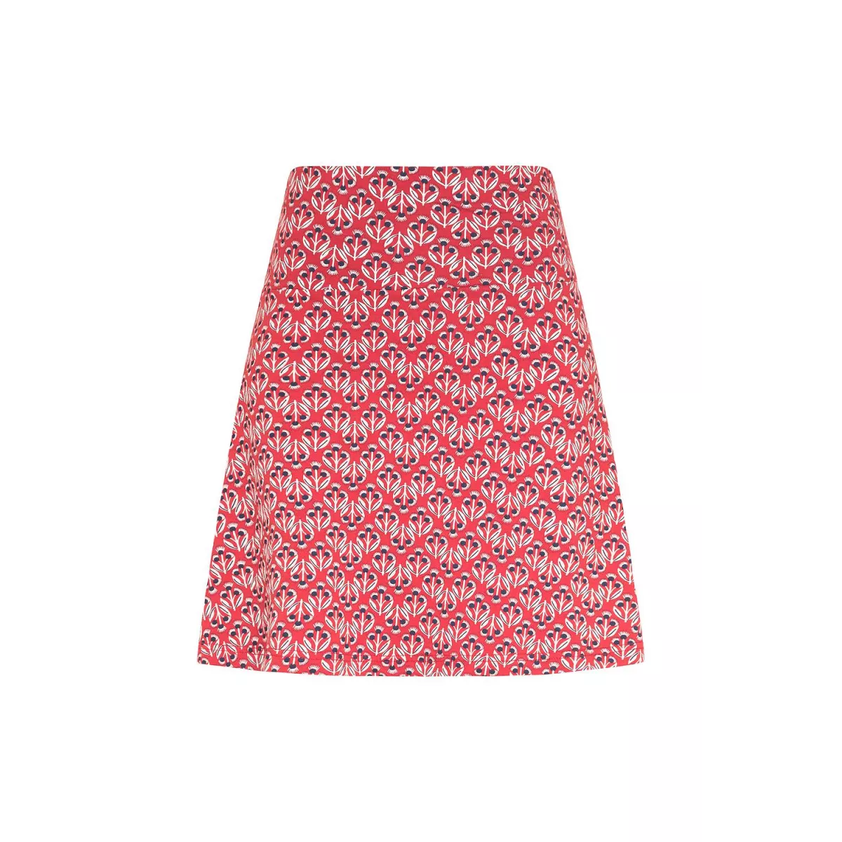 Jupe jersey en coton bio, motifs fleurie, GOTS