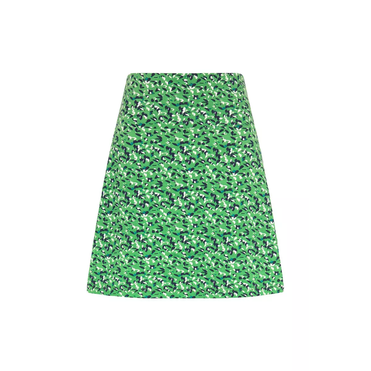 Jupe jersey en coton bio, motifs fleurie, GOTS