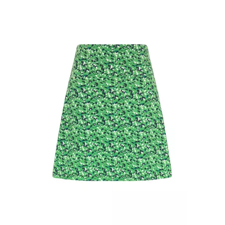 LI WEN Jupe taille haute fleurie en jacquard à poche à rabat | Mode en ligne | SHEIN ANCE
