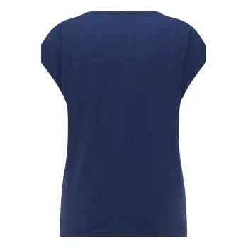 Chemise bio avec imprimé floral bleu