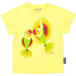 T-Shirt Coton Bio jaune Perruche avant
