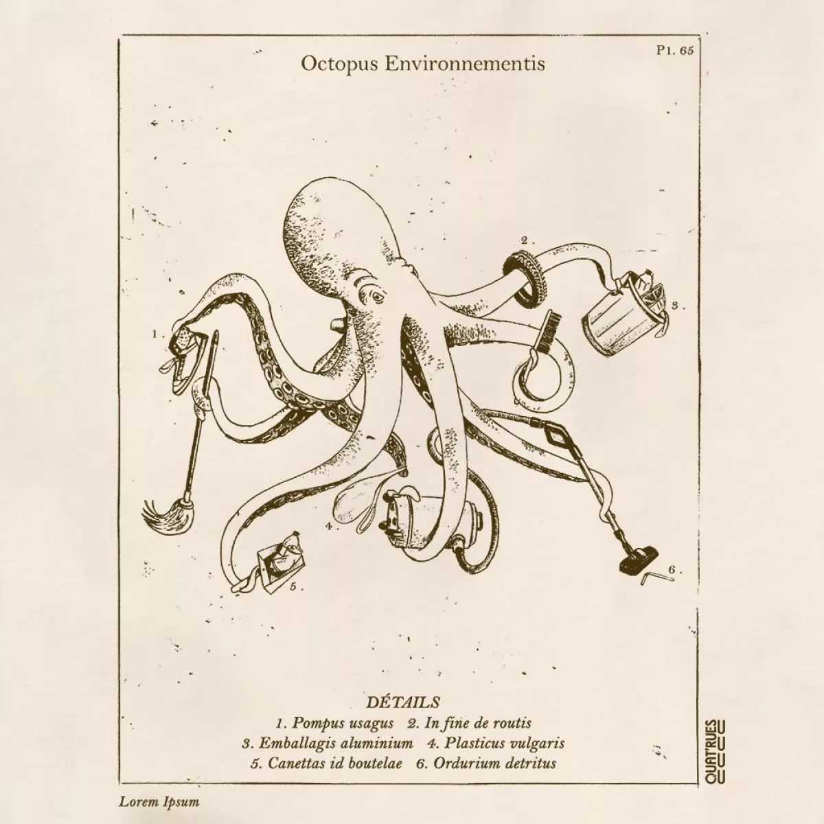 Tee-shirt coton bio Octopus