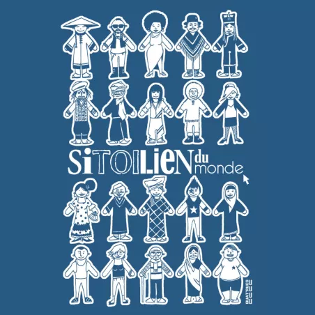 T-shirt coton bio Sitoilien du monde