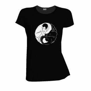 Tee-Shirt en coton bio Yin & Yang noir