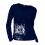Tee-Shirt en coton bio bleu marine Femmes du monde face