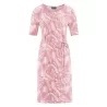 Robe vegan jungle en chanvre et coton bio rose