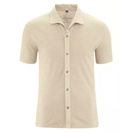 Chemise jersey en coton bio et chanvre