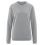 Sweat shirt unisexe gris clair en chanvre et coton bio