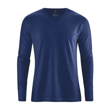 T shirt basique manches longues, chanvre et coton biologique